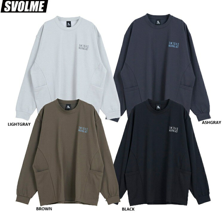 SVOLME スボルメ スクラムテッククルートップ 25AW 1253-46501 ロングTシャツ ロンT 長袖 Tシャツ トップス