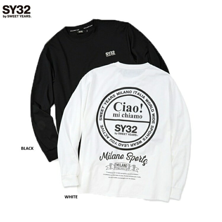 SY32 by SWEET YEARS エスワイサーティトゥー バイ スウィートイヤーズ CIRCLE LOGO BP L/S TEE 25FW 15502 長...
