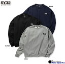 特価【SY32 by SWEET YEARS】NAME TAG BIG SILHOUETTE P/O TNS1776 スウェットクルー プルオーバー サッカー フットボール レアルスポーツ