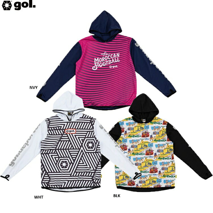 gol. ゴル フーディー長袖プレイシャツ ＜チャットチャット＞ 25AW g541-637 フード付き ロングスリー..