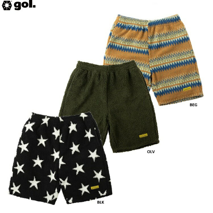 gol. ゴル ボアフリースショーツ <モロッカン> 25AW g554-350 ショートパンツ サッカー カジュアル ハーフパンツ