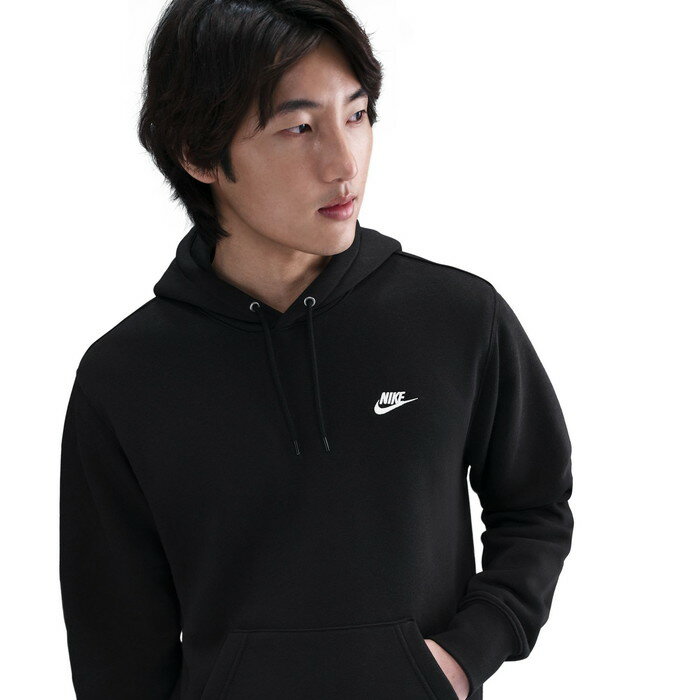 NIKE ナイキ NSW クラブ BB プルオーバー フリースフーディー ブラック fn3860-010 裏起毛 フーディ プルパーカー スウェット メンズ カットソー 黒