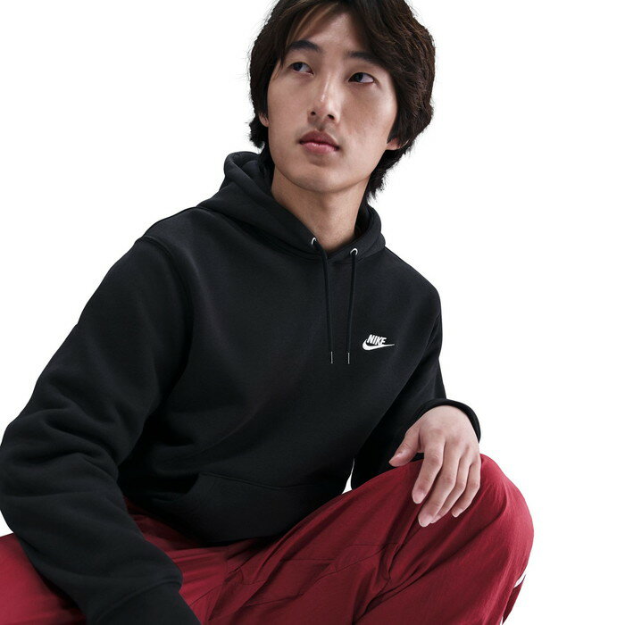 NIKE ナイキ NSW クラブ BB プルオーバー フリースフーディー ブラック fn3860-010 裏起毛 フーディ プルパーカー スウェット メンズ カットソー 黒