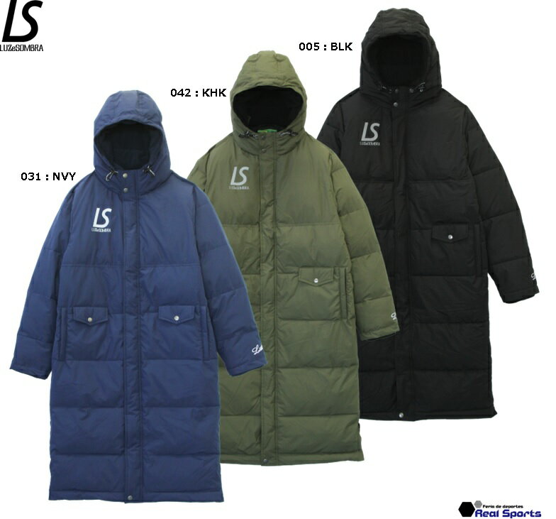 【LUZeSOMBRA ルースイソンブラ】23FW BENCH COAT L1222255 ベンチコート サッカー フットサル 防寒 観戦 レアルスポーツ