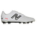 【New Balance ニューバランス】442 v2 TEAM HG 2E ホワイト MS42HWT22E サッカー用 スパイク ワイド 幅広 天然皮革 カーフレザー レアルスポーツ