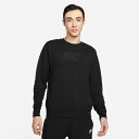 特価【NIKE ナイキ】NSW クラブ+ FT GX L/S クルー DQ4584-010 スウェット 黒 ストリート レアルスポーツ