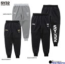 【SY32 by SWEET YEARS】23FW DOUBLE KNIT EMBOSS CAMO SHIELD LOGO PANTS 13511 スウェットパ...