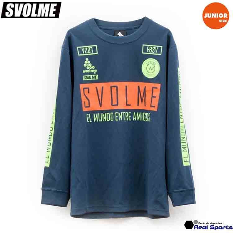 特価【SVOLME スボルメ】ジュニア ロングプラクティスシャツ 1234-24800 長袖 サッカーウエア フットサル レアルスポーツ