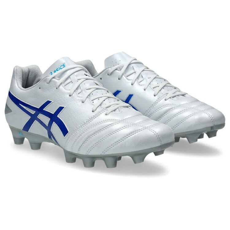 【asics アシックス】DS LIGHT ADVANCE WIDE WHITE/TUNA BLUE 1103A098 100 サッカー用 スパイク ワイド 幅広 レアルスポーツ