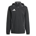特価【adidas アディダス】TIRO24 C オールウェザージャケット ブラック HBP45 IJ8343 サッカー用 ウインドブレーカー チーム レアルス...