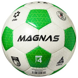 【sfida スフィーダ】サッカーボール4号 MAGNAS JR（土用）ホワイトXグリーン SB-24MN05 JFA検定球 小学生用 レアルスポーツ