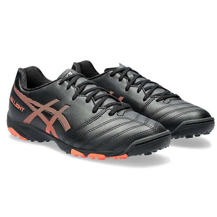 【asics アシックス】DS LIGHT JR GS TF BLACK/FLASH CORAL 1104A047 002 サッカー用 ジュニア用 トレシュー DSライト レアルスポーツ