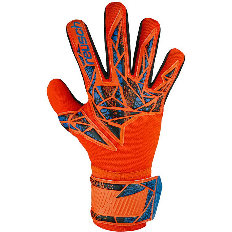 メーカー　REUSCH　ロイシュ アトラクト シルバー NC 品番：5460235 (2211)ハイパーオレンジ/エレクトリックブルー ￥7,500（税込 ￥8,250） ●パーム:ロイシュグリップシルバー ●カット:ネガティブカット ●カ...