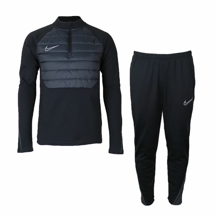 特価【NIKE ナイキ】アカデミー TF Winter Warrior DRL L/S トップ KPZパンツ FB6817-010/FB6815-010 サッカー 中綿 上下セット レアルスポーツ