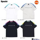 特価【Spazio スパッツィオ 】ジュニア 23FW Jrグラデーション切り替え半袖プラシャツ GE-0939 プラクティスシャツ サッカーシャツ フットサル レアルスポーツ