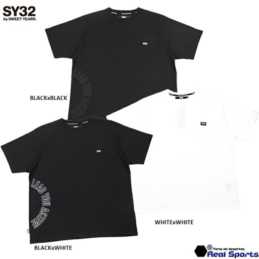 【SY32 by SWEET YEARS】24SS SEMICIRCLE LOGO PKT TEE 14155J-W Tシャツ 半袖 レアルスポーツ 【SY32 by SWEET YEARS】24SS SEMICIRCLE LOGO PKT TEE 14155J-W Tシャツ 半袖 レアルスポーツ