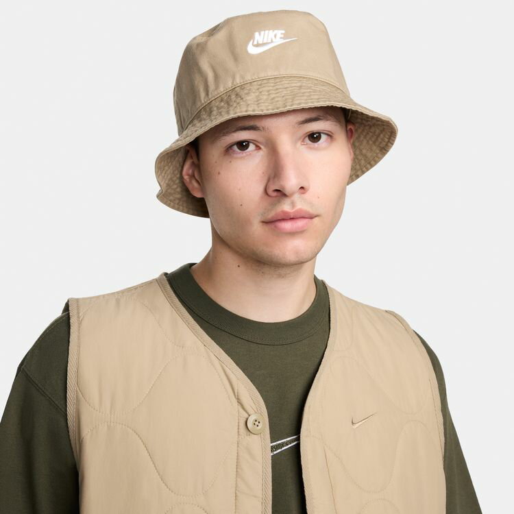 国内発送★人気!! NIKE バケットハット★ 黒/ベージュ unisex fb5381-247_c0.jpg