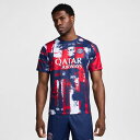 特価【NIKE ナイキ】24/25 PSG パリ サンジェルマン DF AC S/S プレマッチシャツ FN9657-411 サッカー クラブ シャツ レアルス...