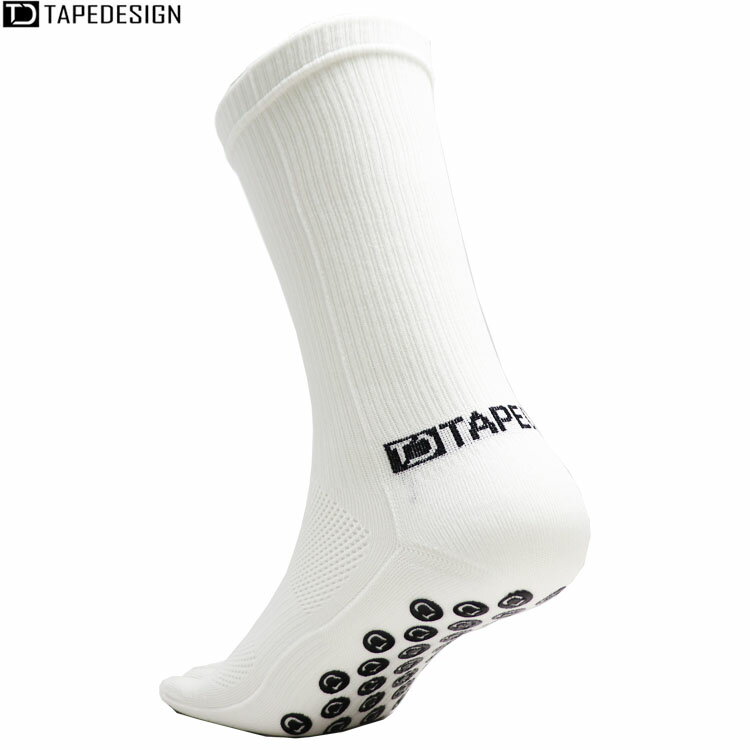 TAPEDESIGN テープデザイン スーパーライト 5本指 グリップソックス ホワイト TDJP5F2 薄手 軽量 サッカー フットサル 高機能ソックス 靴下...