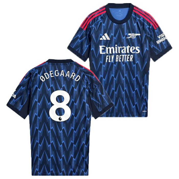 adidas アディダス #8 マルティン・ウーデゴール 25/26 アーセナルFC アウェイ レプリカユニフォーム KSJ33 JI9511 サッカー 半袖 ...