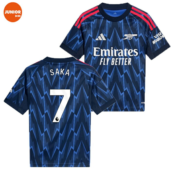 adidas アディダス KIDS ＃7 ブカヨ・サカ 25/26 アーセナルFC AWAY レプリカユニフォーム KSJ67 JI955..