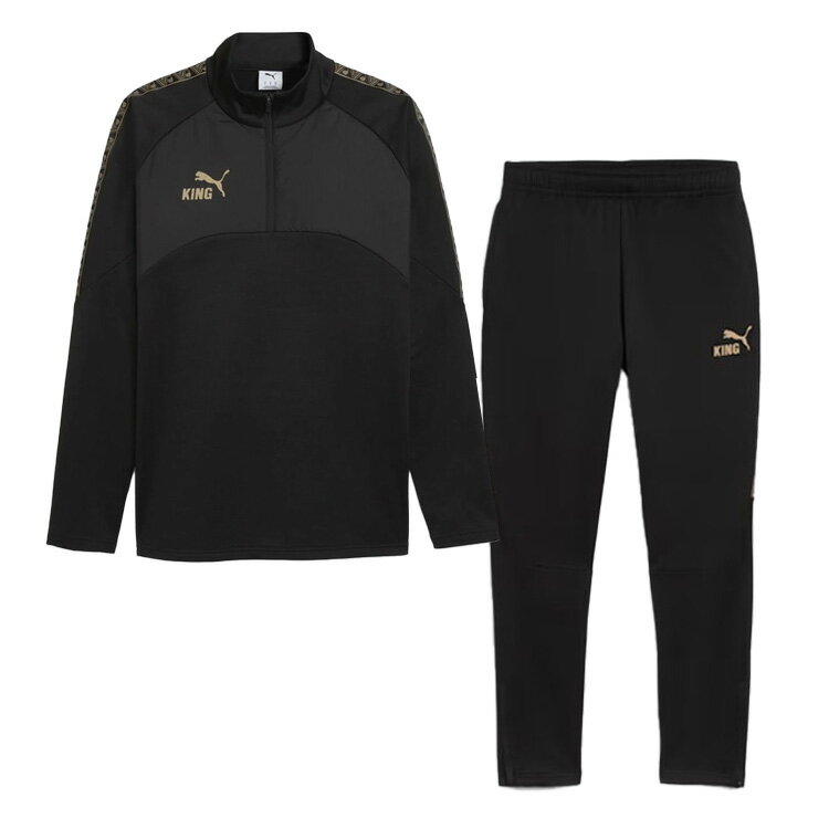 PUMA プーマ 25AW KING TOUCH 1/4 ziptop ＆ PT 660519-01 660517-01 上下セット トレーニングスーツ ..