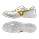 MIZUNO ミズノ モレリア サラ JAPAN IN スーパーホワイトパール×ゴールド Q1GA260250 BRIGHT GOLD PACK フットサルシュ...