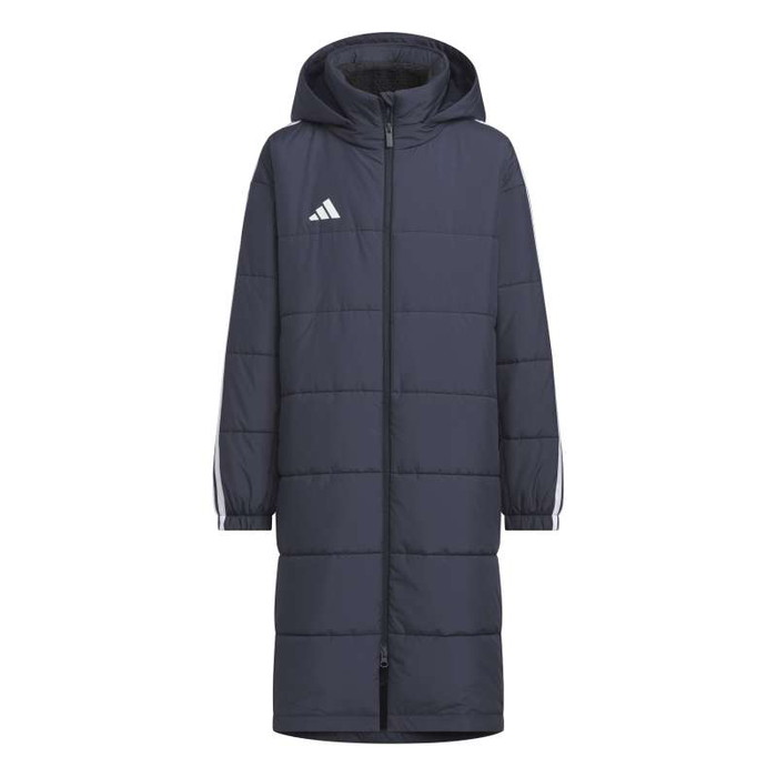 adidas アディダス ジュニア MH ボア ロングコート レジェンドインク/ホワイト vs459 ka1342 ベンチコート 中綿 サッカー ウェア 防寒 ...