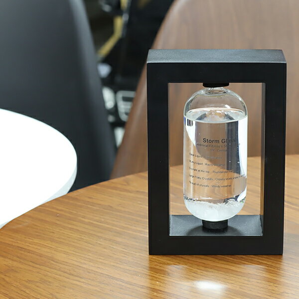ストームグラス 雑貨 インテリア ガラス テンポ 晴雨予報グラス 結晶 天気 置物 オブジェ 飾り###気象計BAW11007###のサムネイル