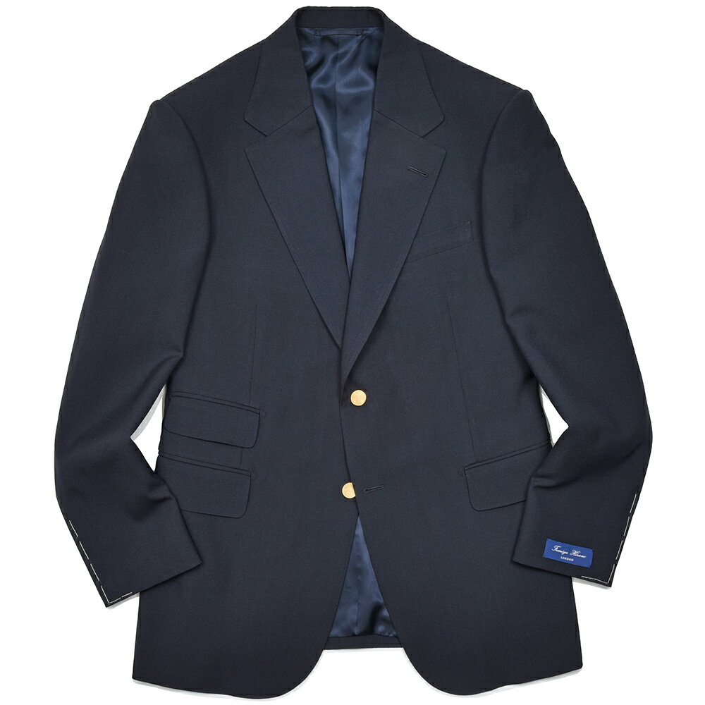 Fumiya Hirano LONDON フミヤヒラノロンドンSMITH WOOLLEN ウール トロピカル セットアップ対応 チェンジポケット メタルボタン ...