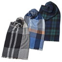 Johnstons of Elgin ジョンストンズ オブ エルガンカシミヤ タータンチェック ライトウエイト 大判ストール 70×180 WA001174