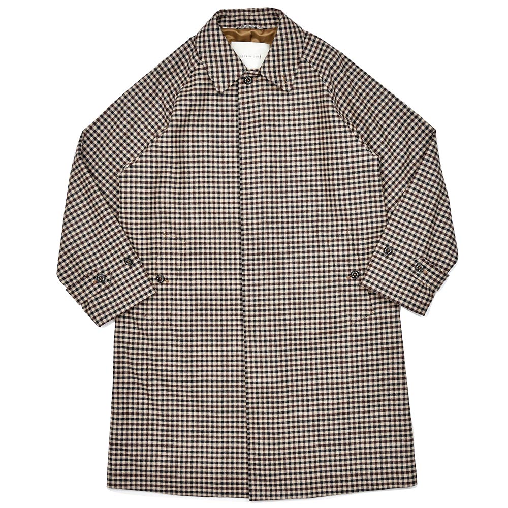 MACKINTOSH マッキントッシュBELFORD ウール シェパードチェック バルカラーコート