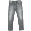 PT TORINO DENIM ピーティートリノデニムコットン ストレッチ ウォッシュド ブラックデニムパンツ ROCK/SKINNY FIT