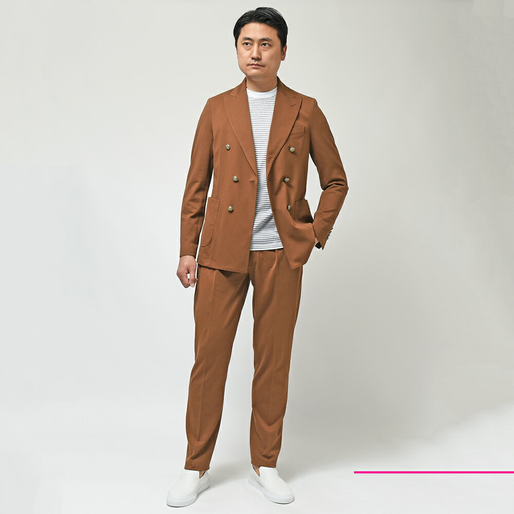 CIRCOLO 1901 チルコロ1901コットン ストレッチ ライトピケ 鹿の子ジャージー セットアップ対応 ドローコード 1プリーツ パンツ