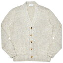 Settefili Cashmere セッテフィーリ カシミアリネンコットンレーヨンナイロン メランジ ミドルゲージ ニットカーディガン