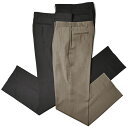 BERNARD ZINS ベルナール ザンスH8 VOYAGE ポリエステル ウール ストレッチ サキソニー 2インプリーツ ワイドパンツ