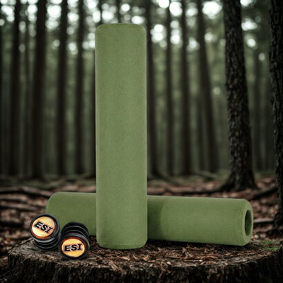 ESI Grips イーエスアイグリップ 自転車 グリップ Extra Chunky エクストラチャンキー カラー:Forest