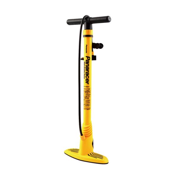 Floor Pump - Panaracer パナレーサー 楽々ポンプ 自転車 空気入れ 英式/米式/仏式対応 BFP-PSAY1 イエロー