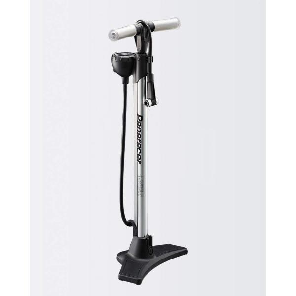 Panaracer パナレーサー ワンタッチポンプ 空気圧ゲージ付 英式 仏式 バルブ対応 米式アダプター付 BFP-02AGEZ2 シルバー