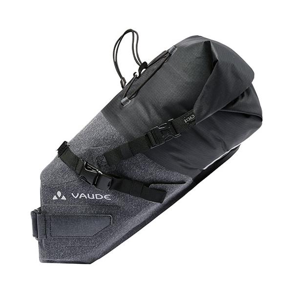 VAUDE ファウデ Trailsaddle Compact 防水ロールクロージャー サドルバッグ ブラッ...