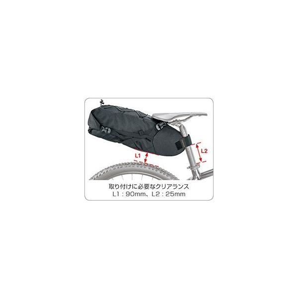 FIND SHOP 楽天市場店のTOPEAK トピーク バックローダー 6L 自転車バッグ ブラック BAG41104｜アングル2
