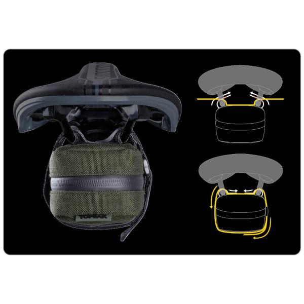 TOPEAK トピーク サドルバッグ エレメンタ シートバッグ XS グリーン BAG47101