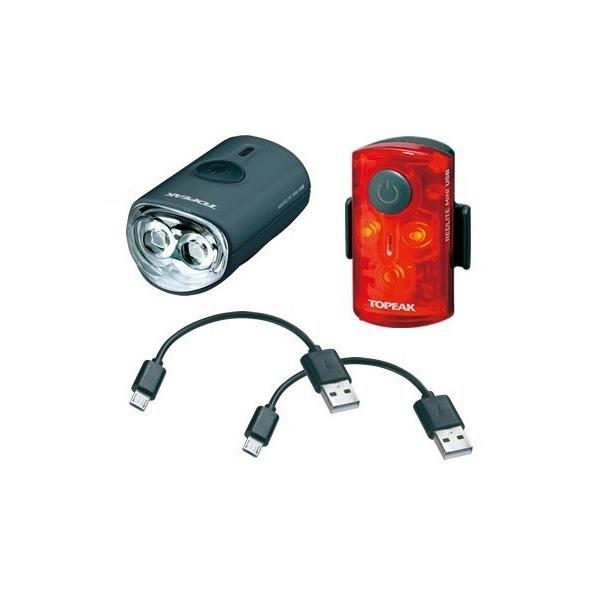 乐天商城 - TOPEAK トピーク ミニ USB コンボ ライトセット LPF15400