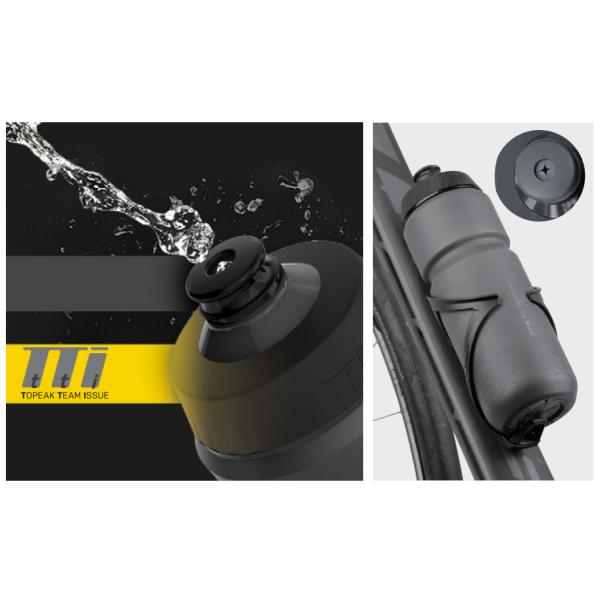 TOPEAK トピーク TTi ウォーターボトル 軽量ボトル 650ml ブラック WBT07100