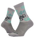 DeFeet ディフィート サイクリングソックス AI 6インチ PIXEL BIKE-GREY Lサイズ