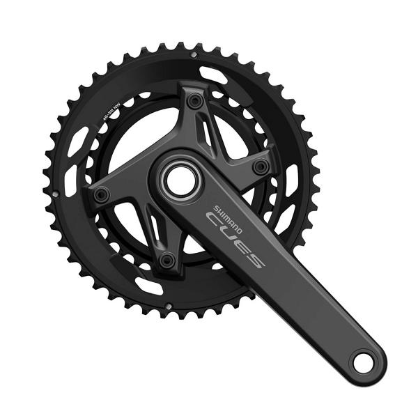 乐天商城 - SHIMANO シマノ CUES クランクセット FC-U6030-2 2-PCS CL:47mm 165mm 46×32T BBパーツ/CGなし EFCU60302AX62