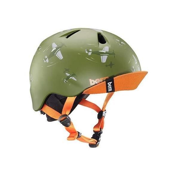 bern バーン 軽量 キッズヘルメット NINO ニーノ Matte Green Dogfight マットグリーン ドッグファイト S/M (51.5-54.5)
