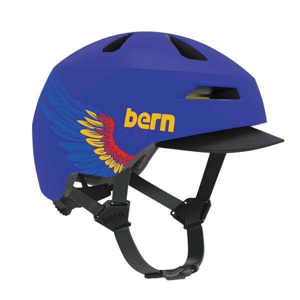 bern バーン 軽量 キッズヘルメット NINO 2.0 Matte Blue Wing マットブルーウィング M(55.5-59cm)
