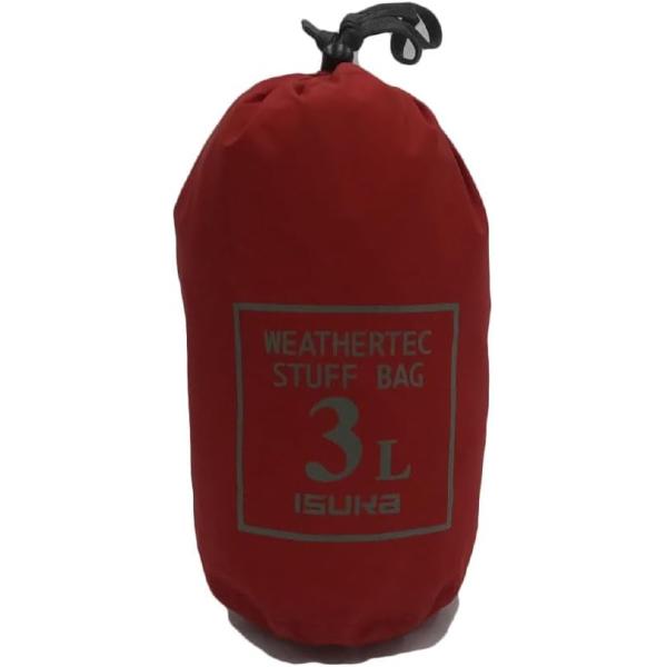 ISUKA イスカ ウェザーテック スタッフバッグ 3L レッド 353119