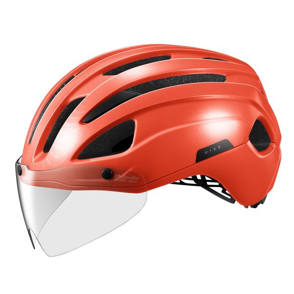 樂天商城 - OGK KABUTO オージーケーカブト ヘルメット HIKE ハイク パーシモンレッド S/M(55-58cm)